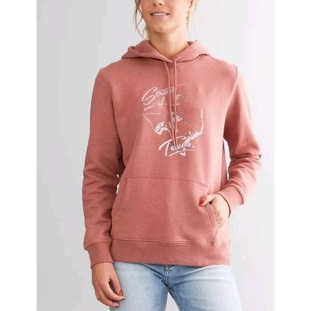 Wrangler George Strait Hoodie XL Pink Western Graphic Pullover Cozy Casual NWOT